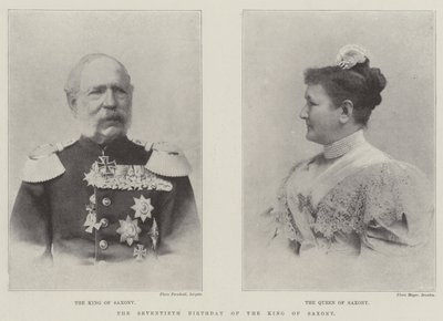 Den 70-års fødselsdag for kongen af Sachsen af English Photographer