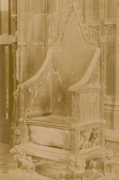 The Stone of Scone i kroningsstolen af English Photographer