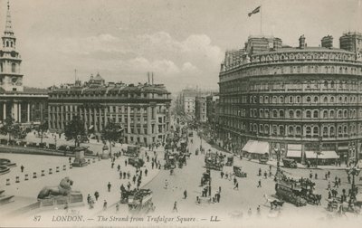 The Strand fra Trafalgar Square, London af English Photographer
