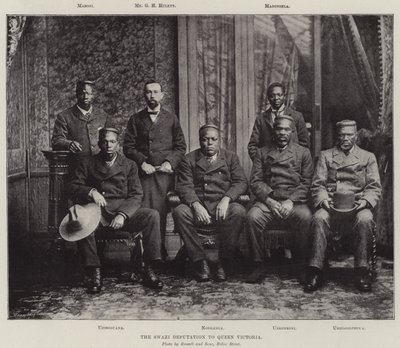 Swazi-deputationen til dronning Victoria af English Photographer
