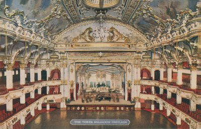 The Tower Ballroom - Pavilion. Postkort sendt i 1913. af English Photographer