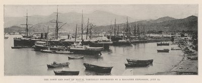 Byen og havnen i Batum, delvist ødelagt af en magasineksplosion, 25. juli af English Photographer
