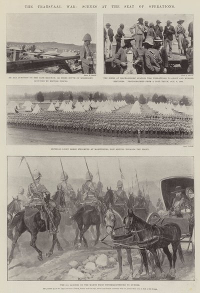 Transvaal-krigen, scener ved operationssædet af English Photographer