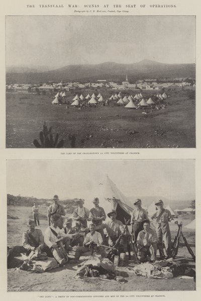 Transvaal-krigen, scener ved operationssædet af English Photographer