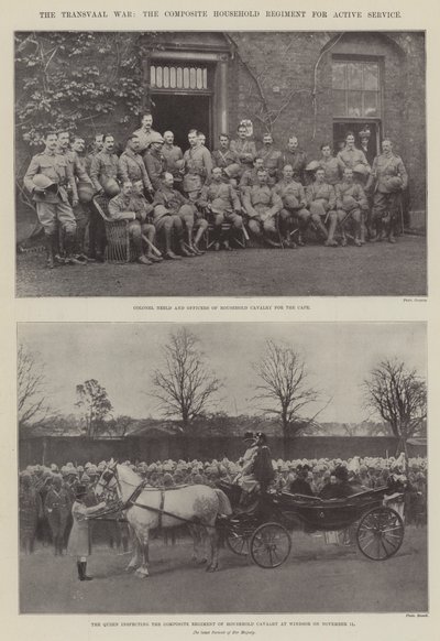 Transvaalkrigen, det sammensatte husholdningsregiment til aktiv tjeneste af English Photographer