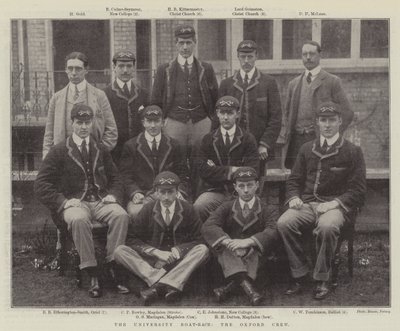 University Boat-Race, Oxford Crew af English Photographer