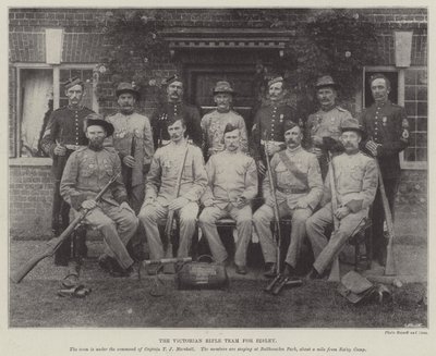 Det victorianske riffelhold for Bisley af English Photographer
