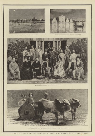 Besøget af HKH hertugen af Clarence og Avondale i Indien, 1890 af English Photographer