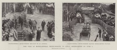 Generalmajor Smith-Dorriens besøg i Great Berkhamsted den 1. juni af English Photographer