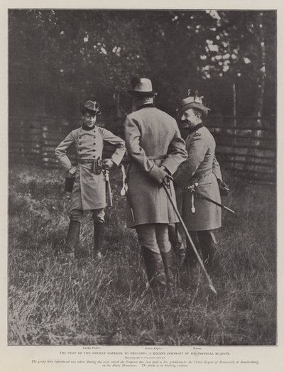 Den tyske Kejsers Besøg i England, et nyligt Portræt af Hans Kejserlige Majestæt af English Photographer