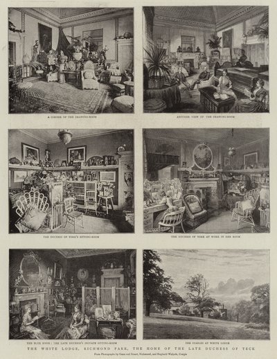 The White Lodge, Richmond Park, hjemstedet for den afdøde hertuginde af Teck af English Photographer
