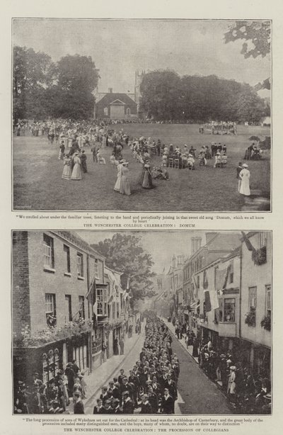 Winchester College-festen af English Photographer