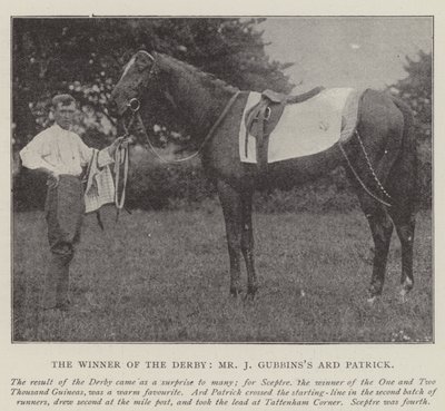 Vinderen af Derbyet, Mr J Gubbinss Ard Patrick af English Photographer