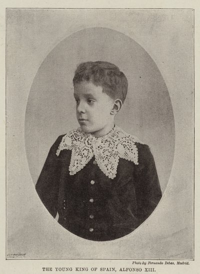Den unge konge af Spanien, Alfonso XIII af English Photographer