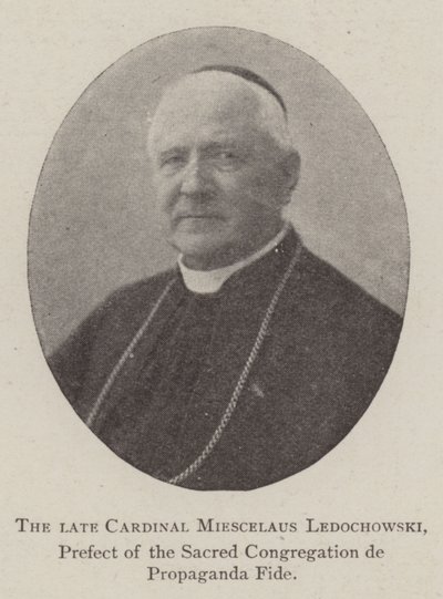 Den afdøde kardinal Miescelaus Ledochowski, præfekt for den hellige kongregation de Propaganda Fide af English Photographer