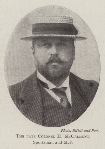 Den afdøde oberst H McCalmont, sportsmand og MP af English Photographer