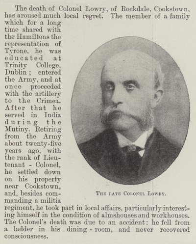 Den afdøde oberst Lowry af English Photographer