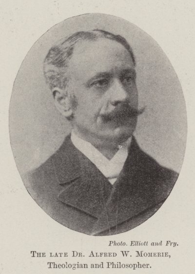 Afdøde Dr. Alfred W Momerie, teolog og filosof af English Photographer