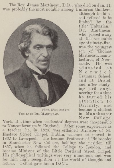 Afdøde Dr Martineau af English Photographer