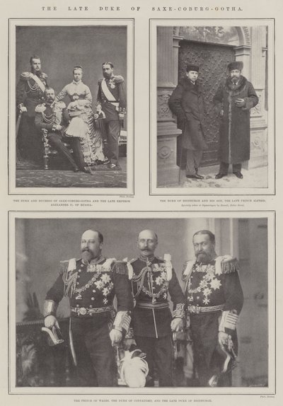 Den afdøde hertug af Sachsen-Coburg-Gotha af English Photographer