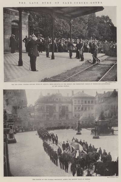 Den afdøde hertug af Sachsen-Coburg-Gotha af English Photographer