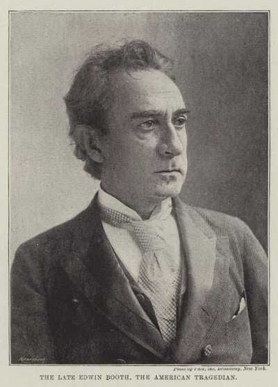 Den afdøde Edwin Booth, den amerikanske tragedier af English Photographer