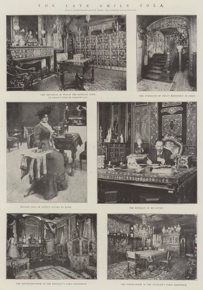 Afdøde Emile Zola af English Photographer
