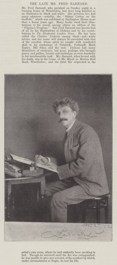 Afdøde Fred Barnard af English Photographer