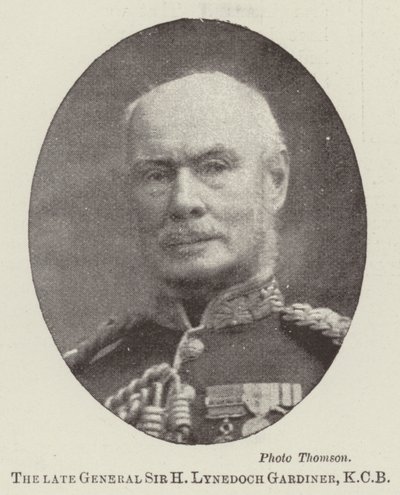 Den afdøde general Sir H Lynedoch Gardiner, KCB af English Photographer