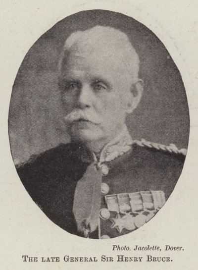 Den afdøde general Sir Henry Bruce af English Photographer