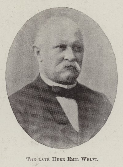 Afdøde hr. Emil Welti af English Photographer