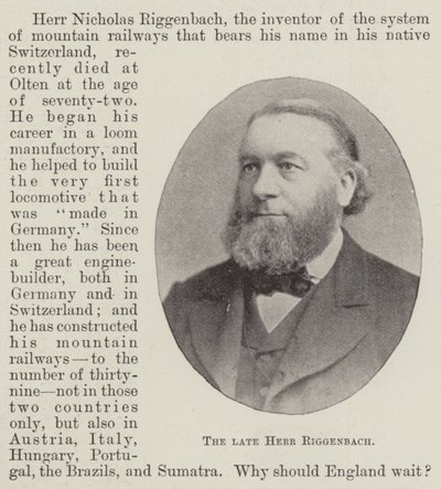 Afdøde hr. Riggenbach af English Photographer