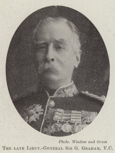 Den afdøde generalløjtnant Sir G Graham, VC af English Photographer