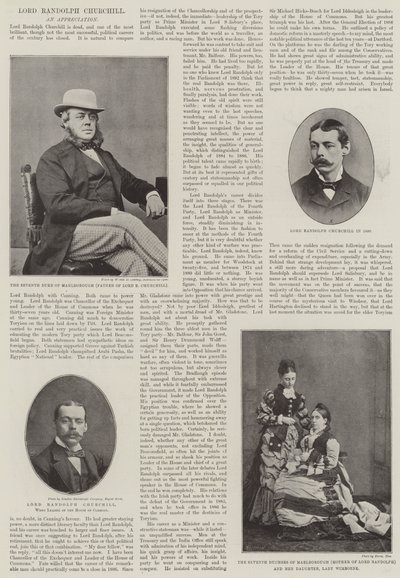 Den afdøde Lord Randolph Churchill af English Photographer