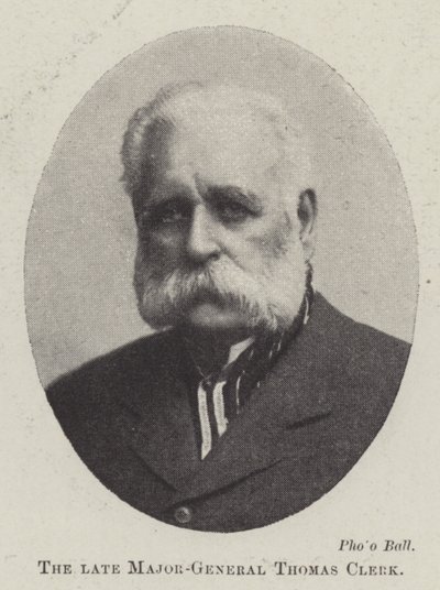 Afdøde generalmajor Thomas Clerk af English Photographer
