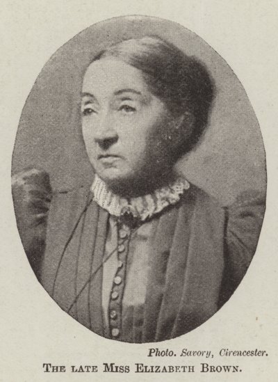 Den afdøde Miss Elizabeth Brown af English Photographer