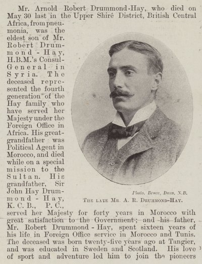 Afdøde hr. A R Drummond-Hay af English Photographer