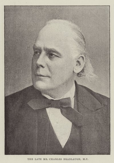 Den afdøde Charles Bradlaugh, MP af English Photographer