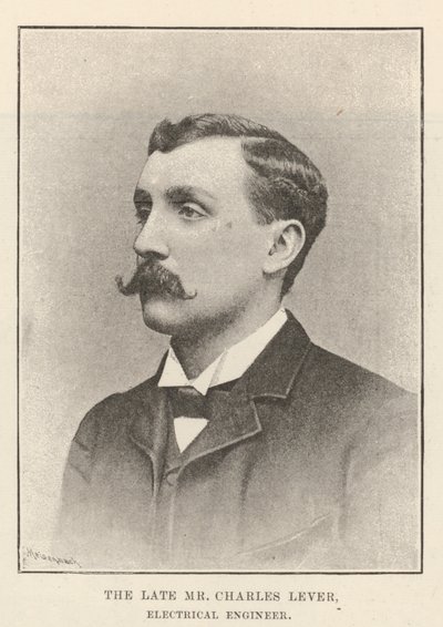Afdøde hr. Charles Lever, elektroingeniør af English Photographer