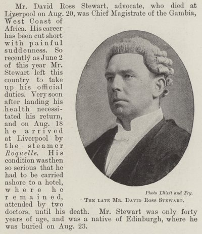 Afdøde David Ross Stewart af English Photographer