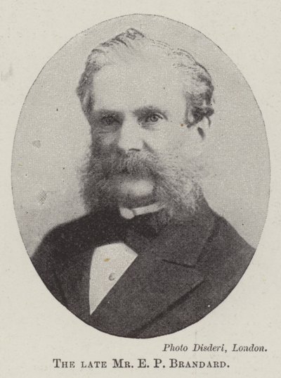 Afdøde hr. E. P. Brandard af English Photographer