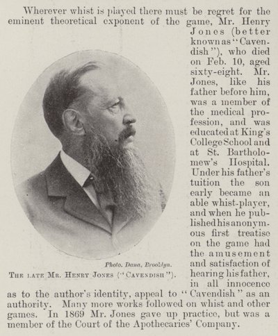 Den afdøde hr. Henry Jones (Cavendish) af English Photographer
