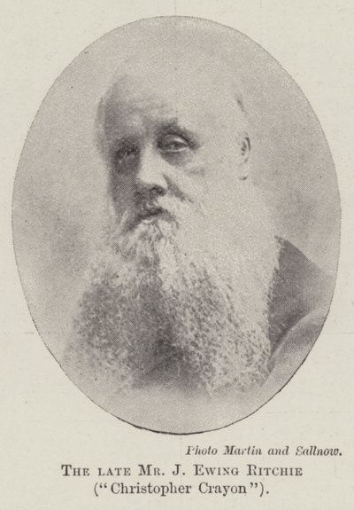 Den afdøde hr. J Ewing Ritchie, Christopher Crayon af English Photographer