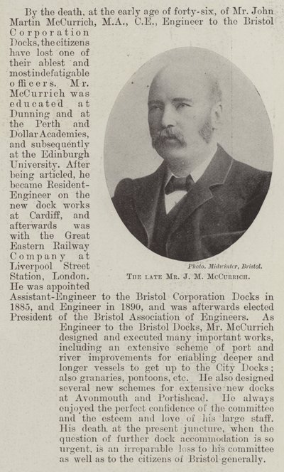 Den afdøde hr. J. M. McCurrich af English Photographer