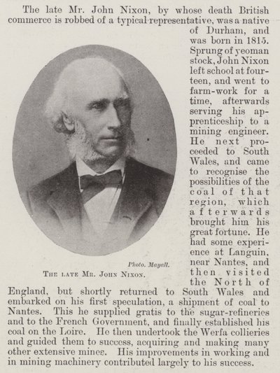 Den afdøde hr. John Nixon af English Photographer