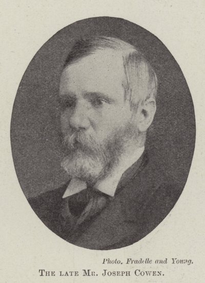 Den afdøde hr. Joseph Cowen af English Photographer