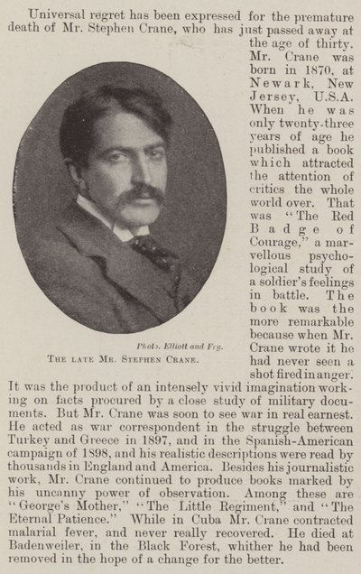 Afdøde hr. Stephen Crane af English Photographer