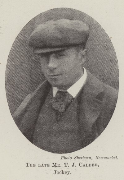 Den afdøde hr. T. J. Calder, jockey af English Photographer
