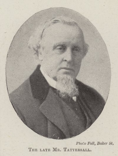 Afdøde hr. Tattersall af English Photographer