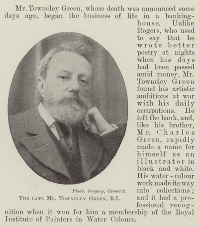 Afdøde Mr Towneley Green, RI af English Photographer